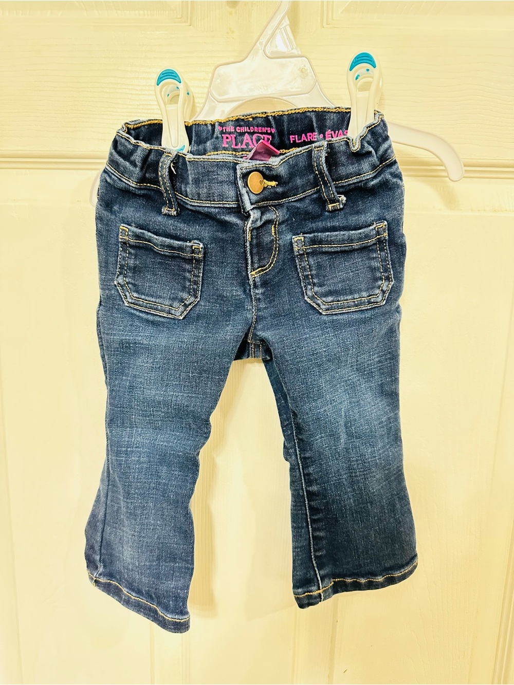 The Children's Place Girls Blue Flare Denim Jeans